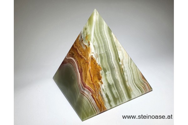 Pyramide Onyx-Marmor 10cm